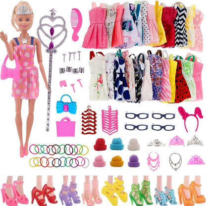 68pcs Princess Doll Accessories Set