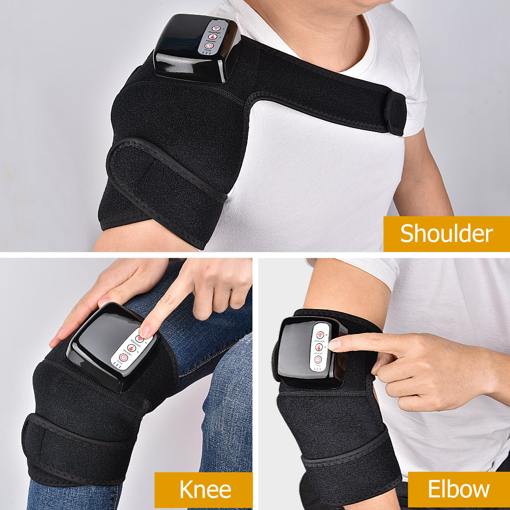 Electric Infrared Heating Knee Massager Wrap Elbow Joint Support Vibration Therapy Physiotherapy Machine Pain Relief