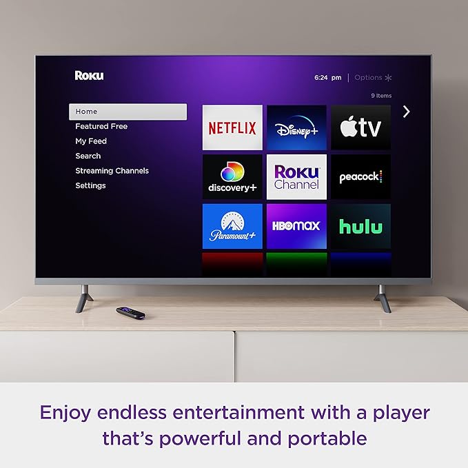 Roku Streaming Stick | Portable Device 4K/HDR/Dolby Vision. Voice Remote, Free & Live TV