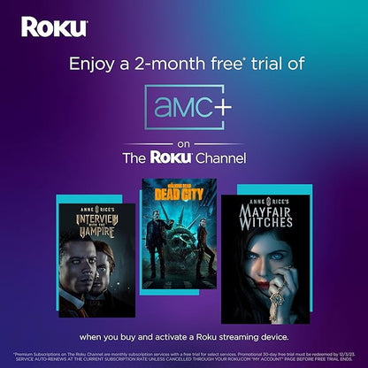 Roku Streaming Stick | Portable Device 4K/HDR/Dolby Vision. Voice Remote, Free & Live TV